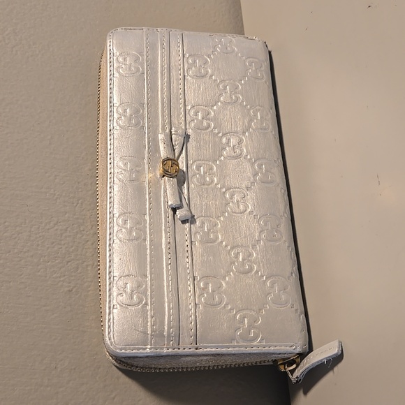 Gucci Guccissima Wallet Silver Metallic - Picture 2 of 12